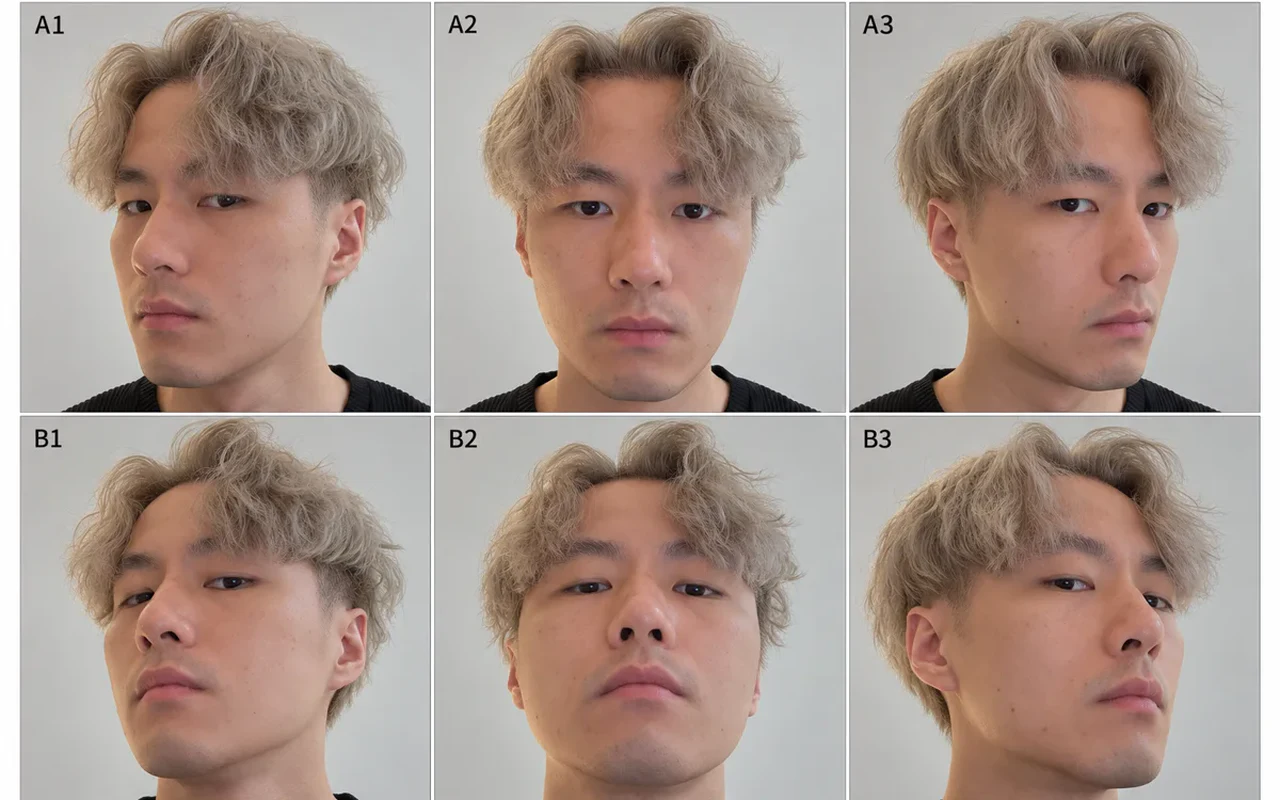 Howard 6-Angle Biometric Character Calibration Grid